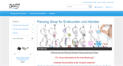 Desktop Screenshot of piercing-express.com